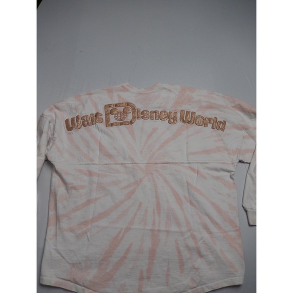 Disney Parks Spirit Jersey Tie Dye Pink White LWalt Disney World Long Sleeve - Picture 6 of 9